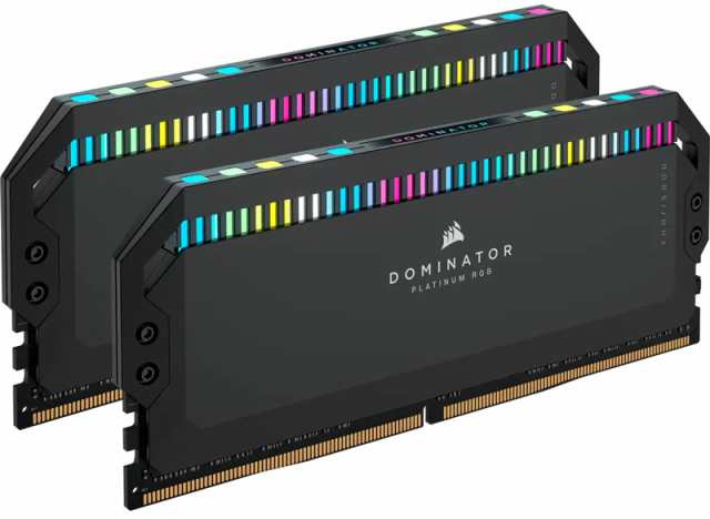 コルセア(メモリ) [CMT64GX5M2B5600C40] DDR5 5600MHz 64GB(32GBx2) UDIMM 40-40-40-77 DOMINATOR PLATINUM RGB Black RGB LED 1.25V