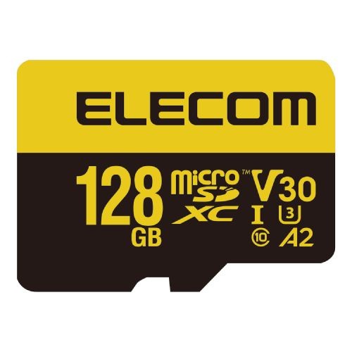 ELECOM [MF-HMS128GU13V3] MicroSDXCカード/高耐久/ビデオスピードクラスV30対応/UHS-I U3 90MB/s 128GB