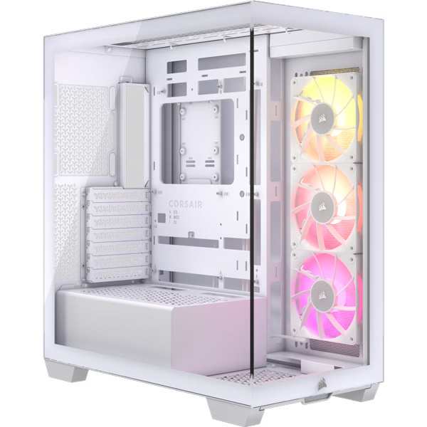 コルセア(メモリ) [CC-9011281-WW] ミドルタワー型PCケース iCUE LINK 3500X RGB Tempered Glass Mid-Tower -White-