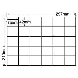 東洋印刷 [C30PF] シートカットラベル A4版 30面付(1ケース500シート)