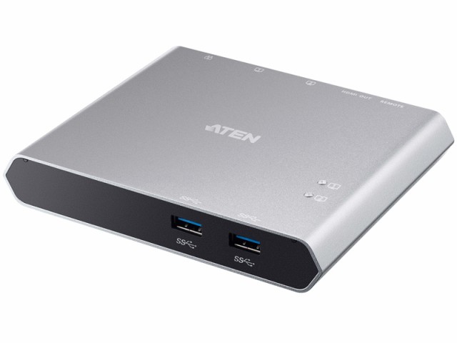 ATEN [US3310] 2ポート USB-C Gen 1 ドッキングスイッチ(電源パススルー対応)