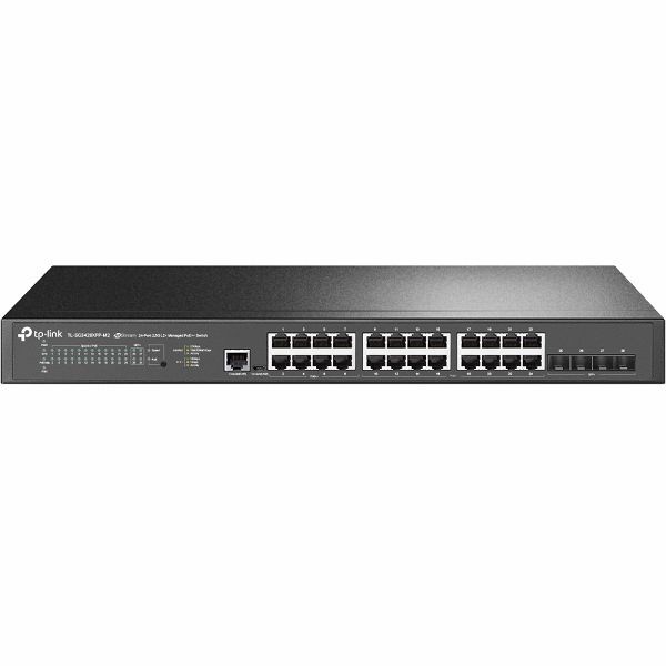 TP-LINK [TL-SG3428XPP-M2] JetStream 24ポート 2.5GBASE-T & 4ポート 10GE SFP+ L2+ マネージドスイッチ(PoE+16ポート & PoE++8ポー…