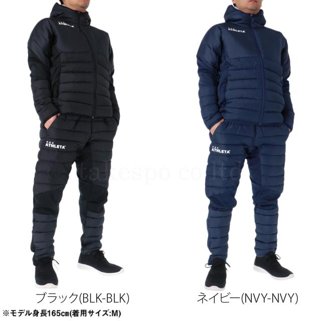 ATHLETA ブラック フード付ジャケット M アスレタ 中綿コート 通学 ATHLETA ブラック フード付ジャケット M アスレタ 中綿コート 通学