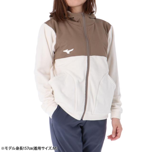 ミズノ フリースジャケット レディース ブランド Mizuno フード付き