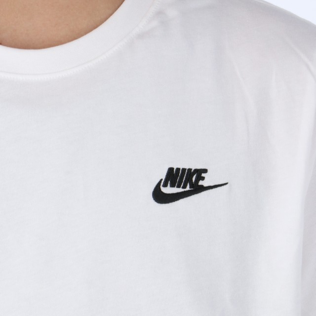 ナイキ Tシャツ メンズ 上 NIKE 綿T コットン100% 半袖 WHT 送料無料