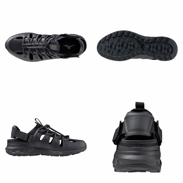 ミズノ シューズ メンズ レディース ブランド 幅広 3E 2WAY スニーカーサンダル 黒 スニサン ワイド アウトドア キャンプ ミズノ シューズ メンズ レディース ブランド 幅広 3E 2WAY スニーカー
