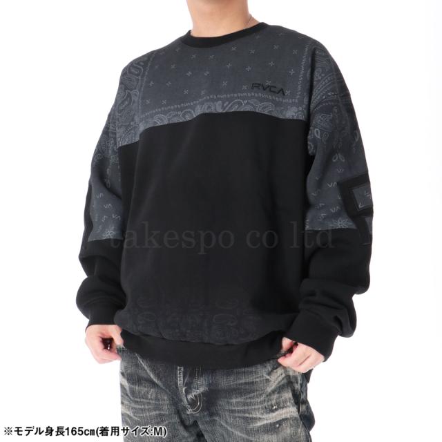 ルーカ スウェットシャツ メンズ ブランド RVCA 裏起毛 バックプリント
