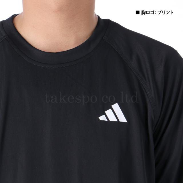 アディダス Tシャツ メンズ 上 adidas 長袖 吸汗 速乾 テニス