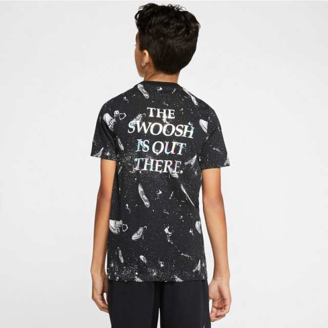 ナイキ Tシャツ 上 ジュニア Nike スペースプリント ホログラム エイリアン 半袖 Cv2141 Blk 送料無料の通販はau Pay マーケット 限定ジャージのタケスポ