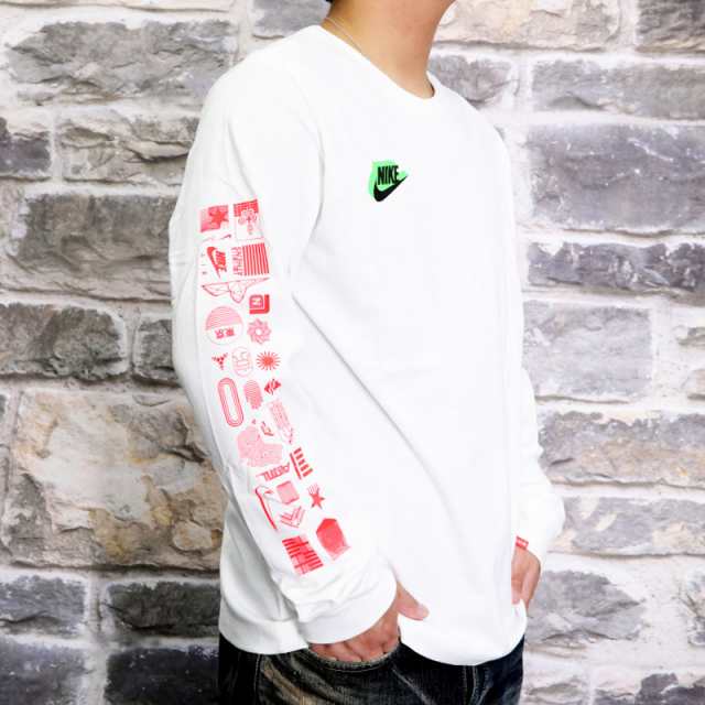 ナイキ 長袖tシャツ 上 メンズ Nike ロンt ビッグロゴ バックプリント Hbr ワールドワイド 長袖 Cw0391 Wht 送料無料の通販はau Pay マーケット 限定ジャージのタケスポ