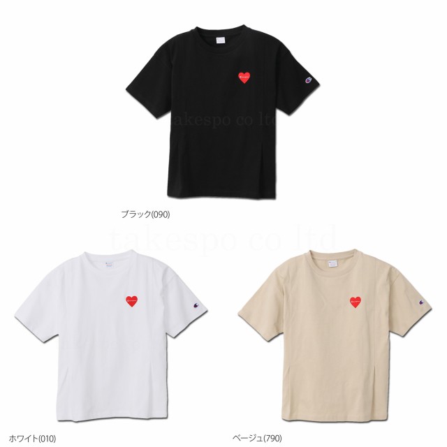 チャンピオン Tシャツ 上 レディース Champion ハート ワンポイント 半袖 Cwt302 送料無料 21ssの通販はau Pay マーケット 限定ジャージのタケスポ