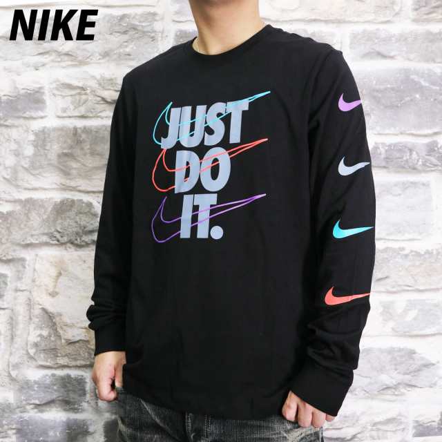 ナイキ 長袖tシャツ 上 メンズ Nike ビッグロゴ ロンt 長袖 Just Do It Db61 Blk 送料無料 21ssの通販はau Pay マーケット 限定ジャージのタケスポ