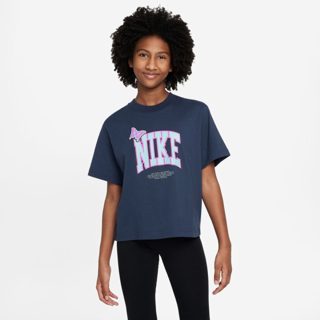 ナイキ Tシャツ ジュニア 上 NIKE コットン100% 綿T ガールズ ゆったり