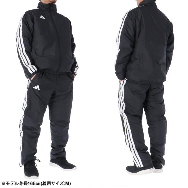 新品　アディダス　メンズ　中綿ウィンドブレーカー　上下セットアップ　黒　L adidas（アディダス） ウインドブレーカー メンズ 上下 中綿