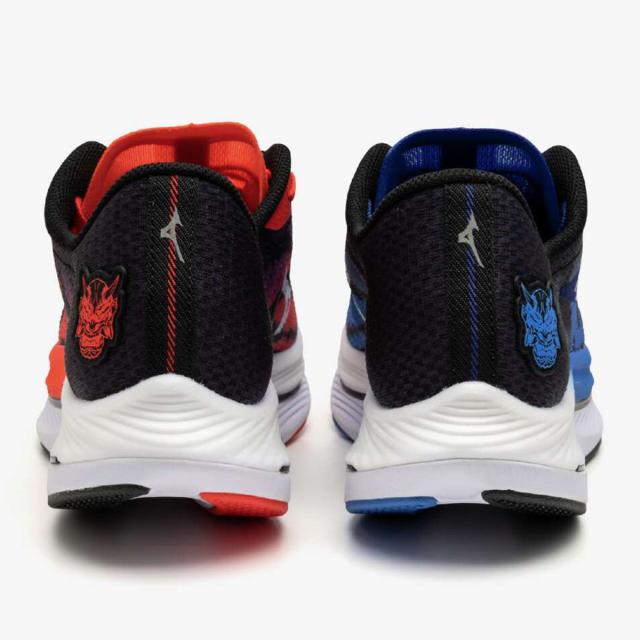 ミズノ シューズ メンズ レディース ブランド 鬼柄 鬼速い 2E ウエーブリベリオンフラッシュ2 軽量 厚底 ランニングシューズ ミズノ シューズ メンズ レディース ブランド 鬼柄 鬼速い 2E ウエーブ