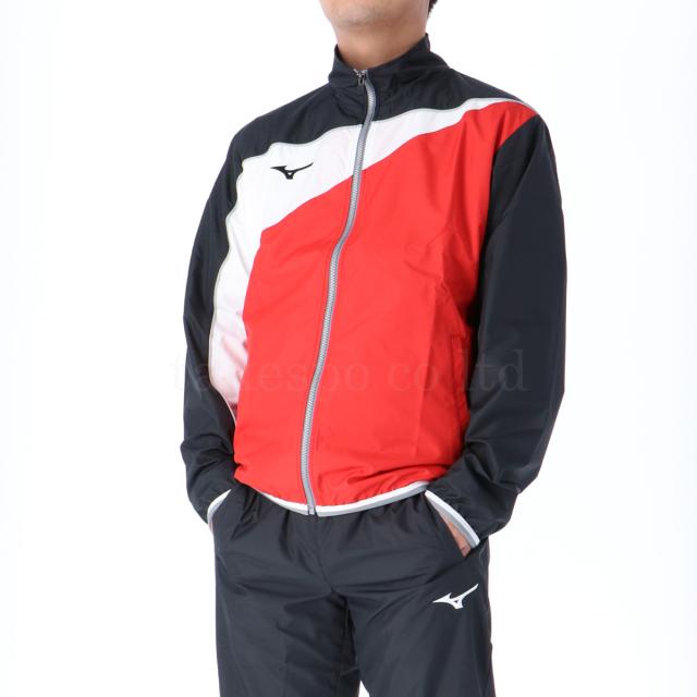 ミズノ クロス薄手 ジャージ 上下 メンズ セットアップ ブランド