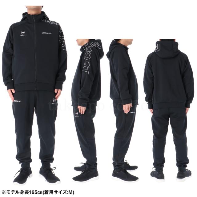ムーブスポーツ デサント スウェット 上下 メンズ セットアップ ブランド MOVESPORT DESCENTE フード付き 吸汗 ストレッチ 防風 S.F.TECH
