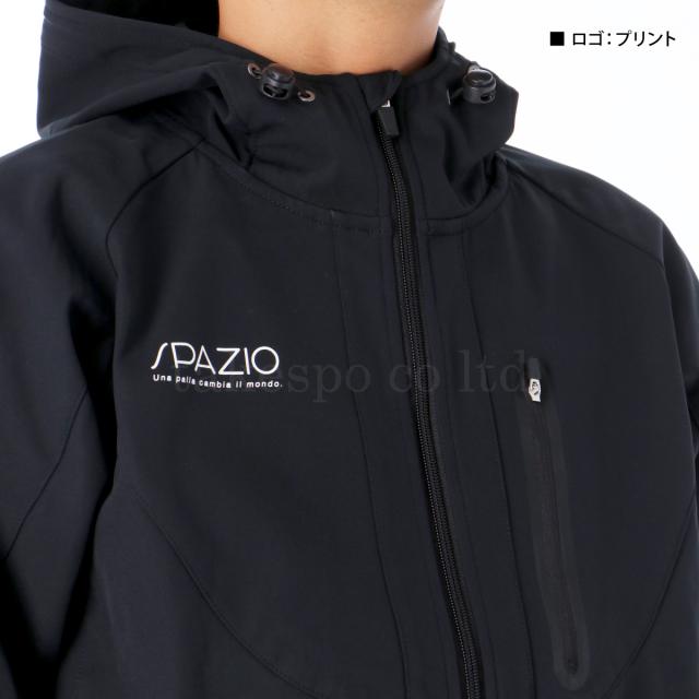 スパッツィオ ウインドブレーカー 上下 メンズ セットアップ ブランド Spazio フード付き フーディ フルジップ 保温 黒 裏シャギー スパッツィオ ウインドブレーカー 上下 メンズ セットアップ ブランド