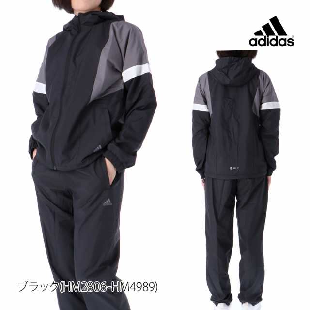 adidas  防風パーカー（ネイビー✖️赤）