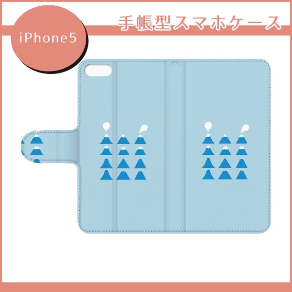 Softbank Iphone5 かわいい富士さん 水色 手帳型スマホケース Ql002 W0700 の通販はau Pay マーケット スマ通 By Beautyquest