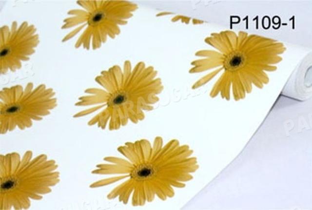 【100m】p1109-1 ガーベラ フラワー 花柄 壁紙 シール リフォーム 多用途 ウォールステッカー はがせる リメイクシートの通販は 29,800円
