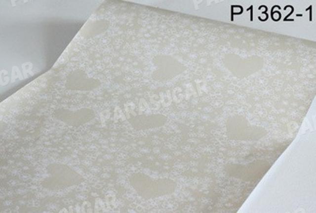 【100m】p1362-1 ハート パターン ベージュ 壁紙 シール リフォーム 多用途 ウォールステッカー はがせる リメイクシートの通販は