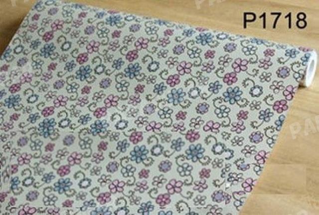 【100m】p1718  フラワー 小花柄 壁紙 シール リフォーム 多用途 ウォールステッカー はがせる リメイクシートの通販は 21,754円