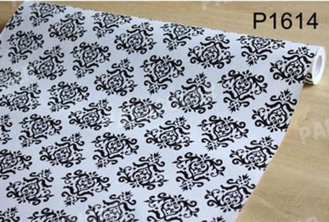 【100m】p1614 フラワー 花柄 ダマスク柄 壁紙 シール リフォーム 多用途 ウォールステッカー はがせる リメイクシートの通販は