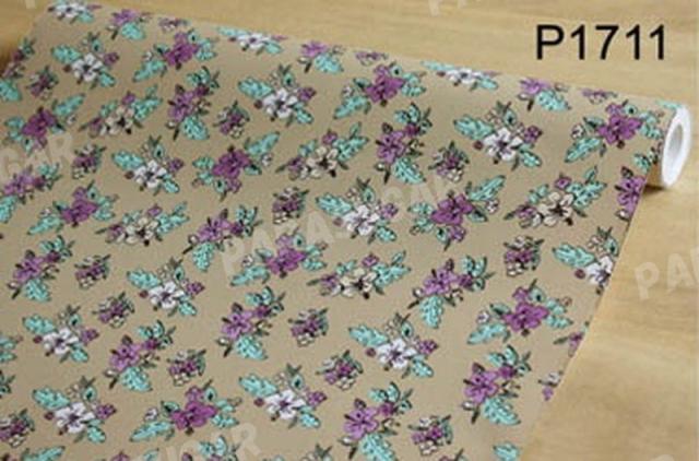 【100m】p1711  フラワー 小花柄 ベージュ 壁紙 シール リフォーム 多用途 ウォールステッカー はがせる リメイクシートの通販は 29,800円