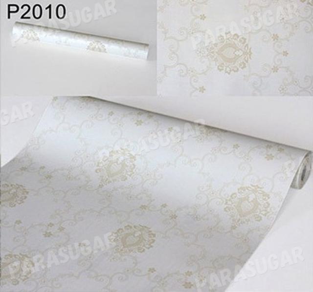 【100m】p2010 ダマスク柄 パターン ゴールド 壁紙 シール リフォーム 多用途 ウォールステッカー はがせる リメイクシートの通販は 21,754円