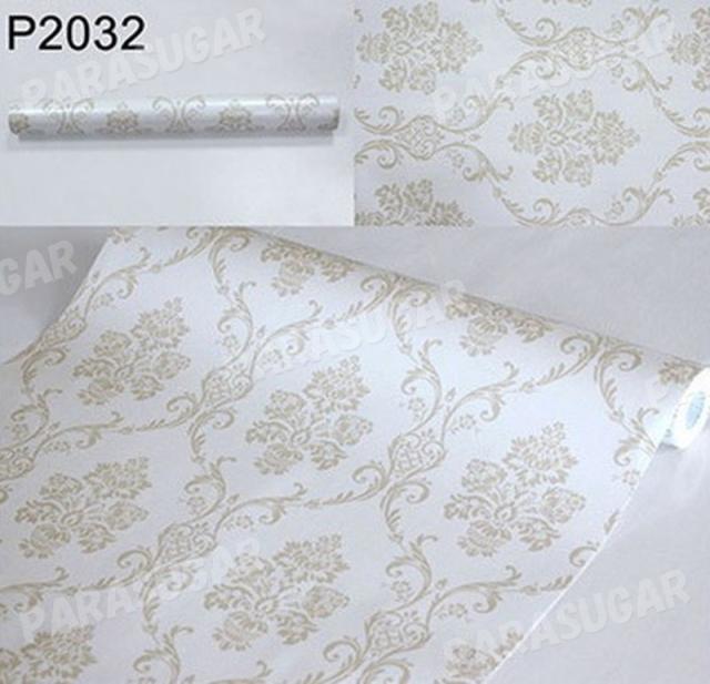 【100m】p2032 ダマスク柄 花柄 フラワー 壁紙 シール リフォーム 多用途 ウォールステッカー はがせる リメイクシートの通販は 29,800円