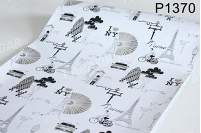 【100m】p1370 柄 壁紙 シール リフォーム 多用途 ウォールステッカー はがせる リメイクシートの通販は 29,800円