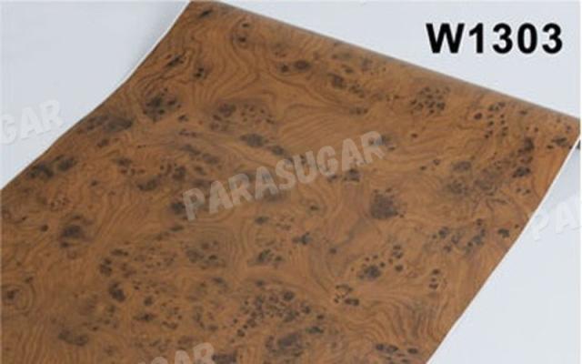 業務用 【 100m 】木目調 茶 チョコ w1303 壁紙シール アンティーク 木目 リメイクシート 板 柄 ウォールステッカー 防水 45cm×100m はがせるタイプの通販は