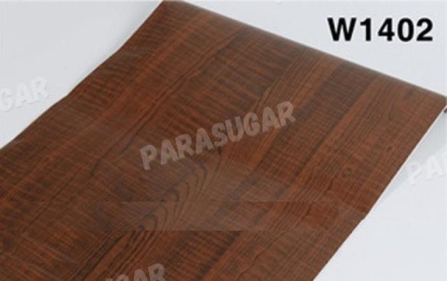 業務用 【 100m 】木目調 こげ茶 w1402 壁紙シール アンティーク 木目 リメイクシート 板 柄 ウォールステッカー 防水 45cm×100m はがせるタイプの通販は 20,860円