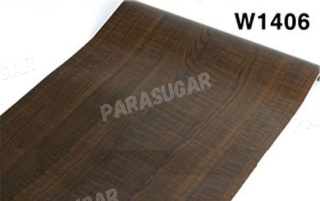 業務用 【 100m 】木目調 ダークブラウン w1406 壁紙シール アンティーク 木目 リメイクシート 板 柄 ウォールステッカー 防水 45cm×100m はがせるタイプの通販は 29,800円