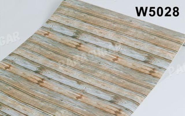 業務用 【 100m 】木目調 茶 ベージュ w5028 壁紙シール アンティーク 木目 リメイクシート 板 柄 ウォールステッカー 防水 45cm×100m はがせるタイプの通販は