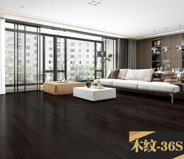 H-111-36s フロアタイル シール 約8畳 120枚セット 木目 フローリング 貼るだけ 接着剤不要 床材 傷防止 リフォーム DIY 工事材料