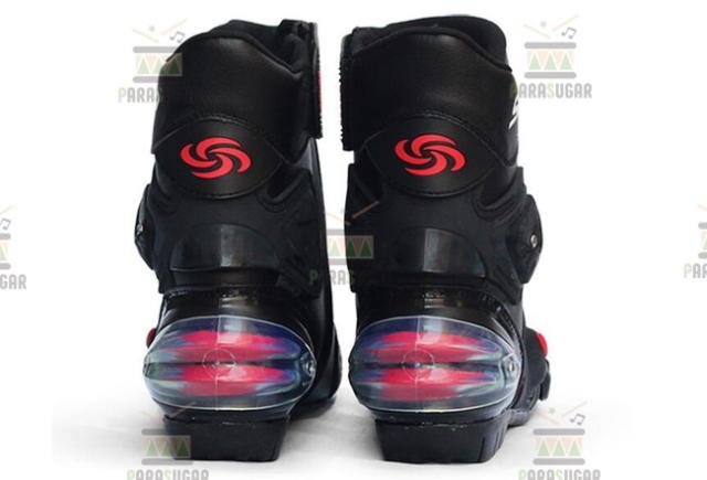 レーシングブーツ 118  ブラック 26.5cm バイクブーツ 防水 ライディングシューズ ロング ライダーブーツ バイク ライダー