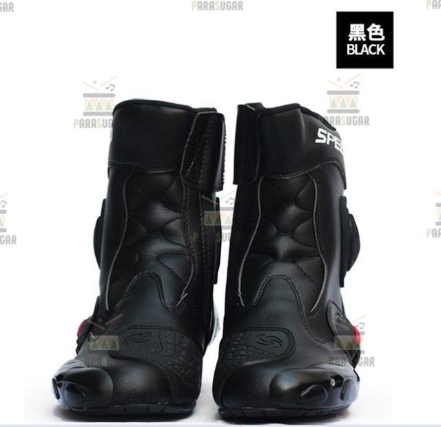 レーシングブーツ 118  ブラック 27.0cm バイクブーツ 防水 ライディングシューズ ロング ライダーブーツ バイク ライダー