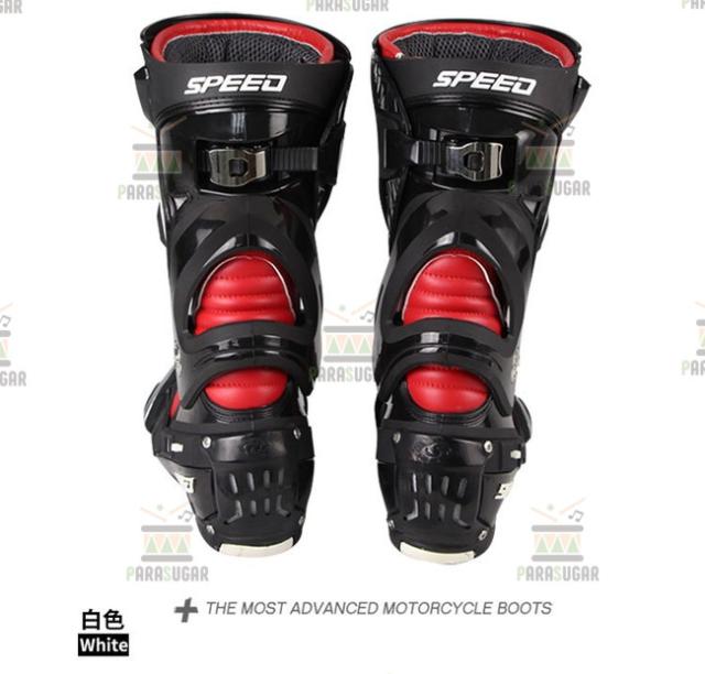 レーシングブーツ 120  ブラック 26.5cm バイクブーツ 防水 ライディングシューズ ロング ライダーブーツ バイク ライダー