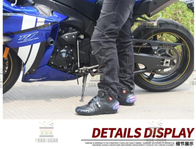 レーシングブーツ 121  ホワイト 25.5cm バイクブーツ 防水 ライディングシューズ ロング ライダーブーツ バイク ライダー