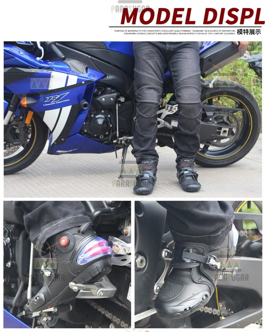 レーシングブーツ 121  ホワイト 26.0cm バイクブーツ 防水 ライディングシューズ ロング ライダーブーツ バイク ライダー