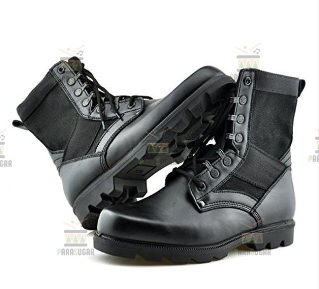 ミリタリーブーツ メンズ ブラック 24.0cm 110 ライディングブーツ ライダースブーツ 防寒  バイク用品 オートバイ ショート 大人用 高品質