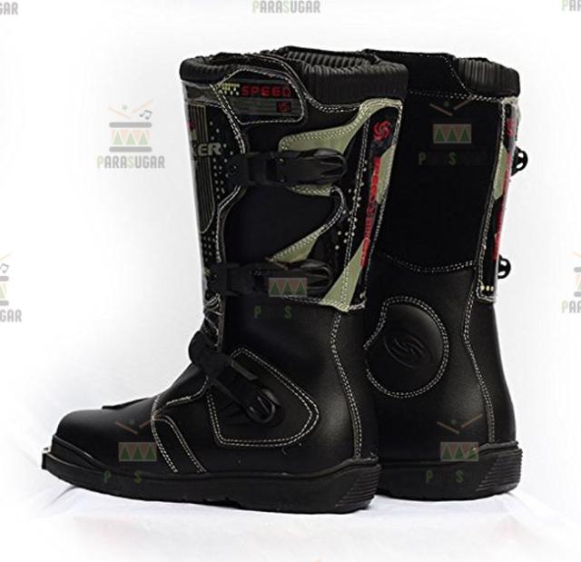 レーシングブーツ 116  ブラック 25.5cm バイクブーツ 防水 ライディングシューズ ロング ライダーブーツ バイク ライダー