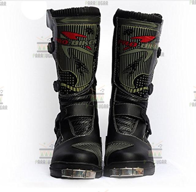 レーシングブーツ 116  ブラック 26.0cm バイクブーツ 防水 ライディングシューズ ロング ライダーブーツ バイク ライダー