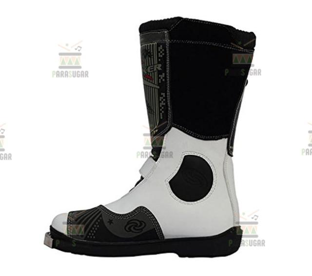 レーシングブーツ 116  ホワイト 25.0cm バイクブーツ 防水 ライディングシューズ ロング ライダーブーツ バイク ライダー