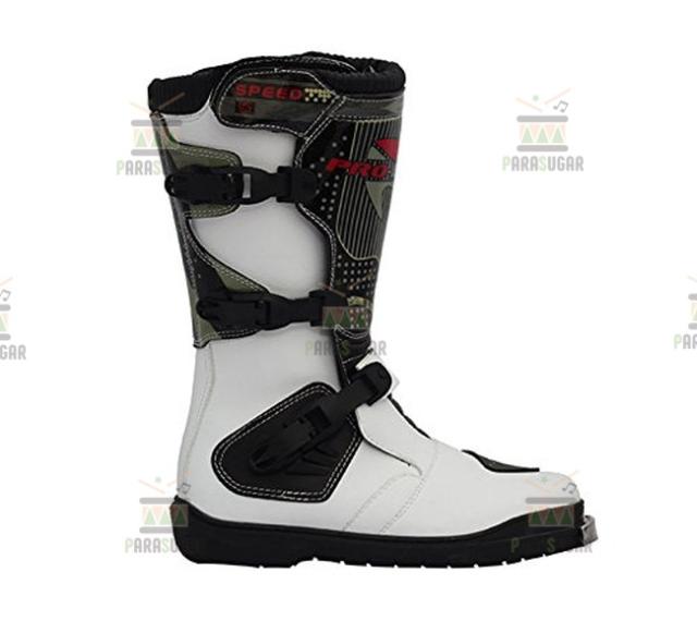 レーシングブーツ 116  ホワイト 27.0cm バイクブーツ 防水 ライディングシューズ ロング ライダーブーツ バイク ライダー