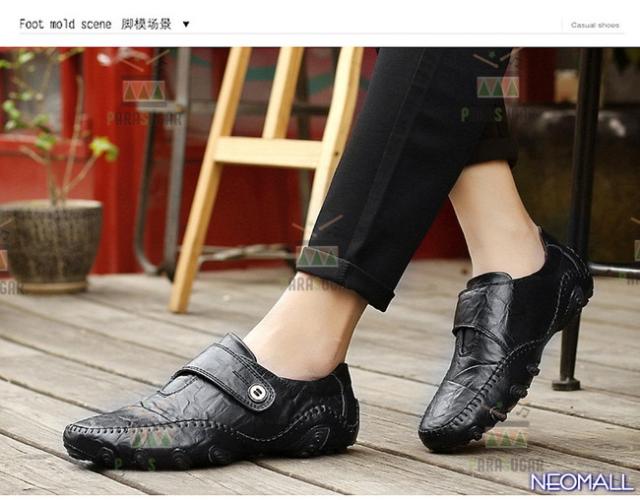 牛皮 型押し ☆ メンズ ビジネス レザー ワニ柄 シューズ ブラック サイズ 25.0cm 革靴  靴 カジュアル 屈曲性 通勤 軽量  【621】