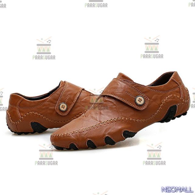 牛皮 型押し ☆ メンズ ビジネス レザー ワニ柄 シューズ ブラウン サイズ 25.5cm 革靴  靴 カジュアル 屈曲性 通勤 軽量  【621】