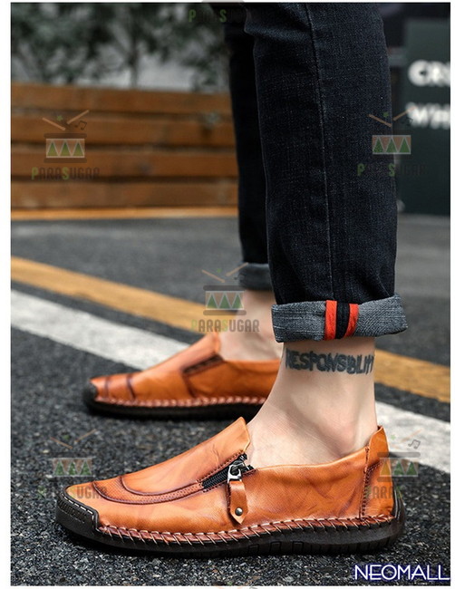 人気商品 ☆ メンズ ビジネス レザー シューズ ブラウン サイズ 26.5cm 革靴  靴 カジュアル 屈曲性 通勤 軽量  【622】